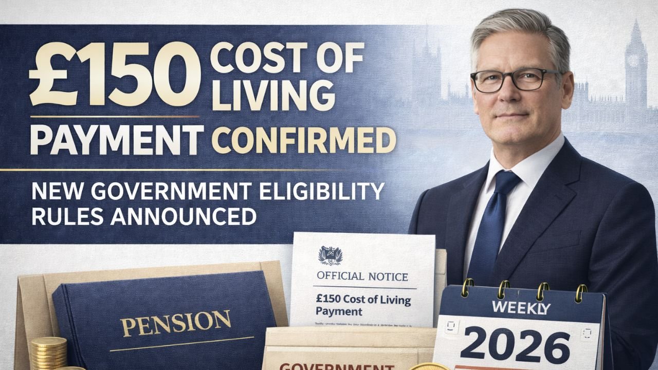 £150 Cost of Living Payment Confirmed – New Government Eligibility Rules Announced