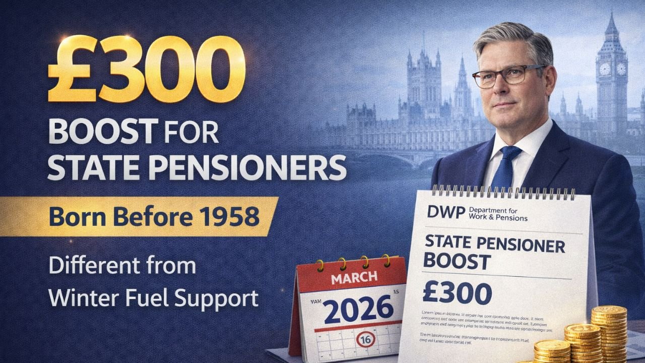 £300 Boost for State Pensioners Born Before 1958, Different from Winter Fuel Support