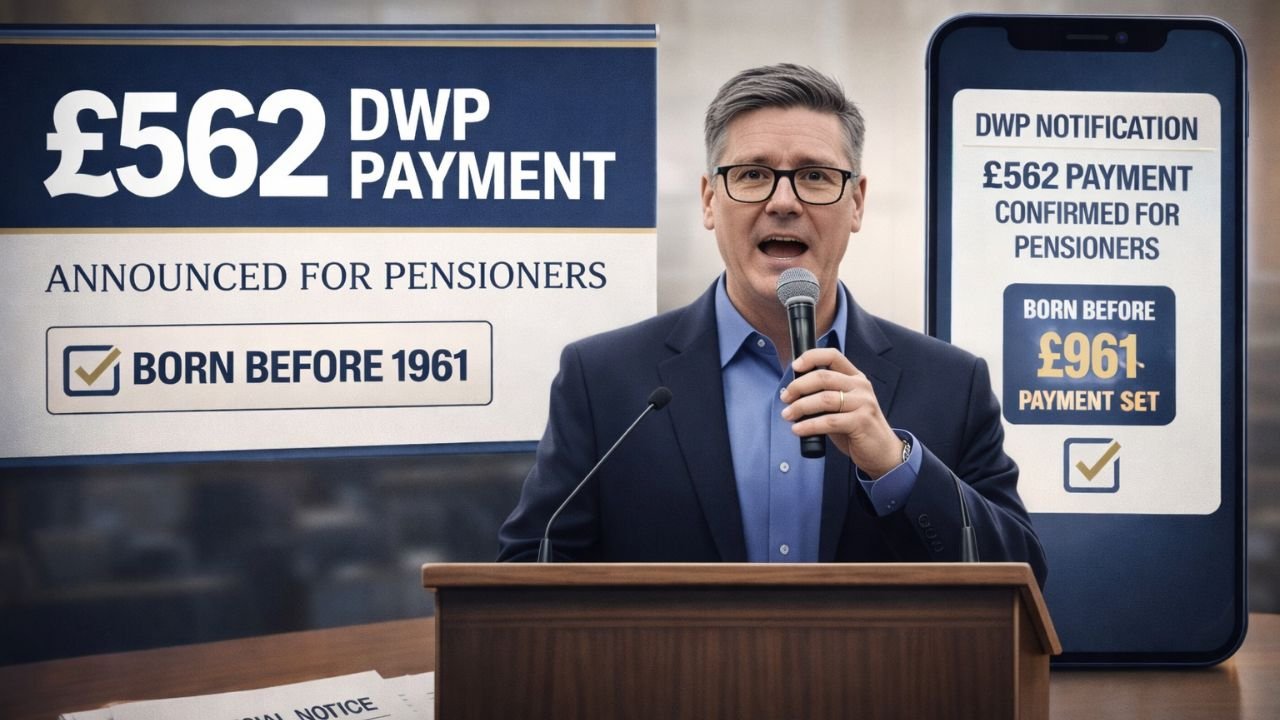 £562 DWP Payment Announced for Pensioners Born Before 1961