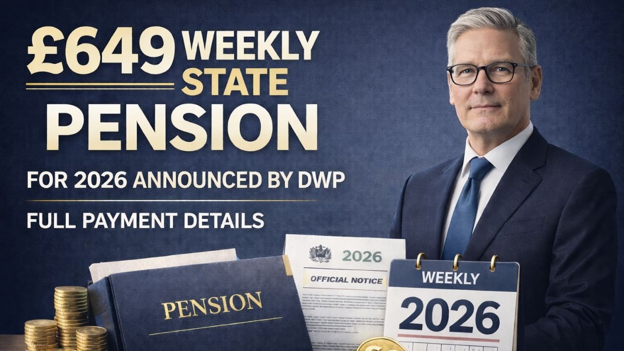 £649 Weekly State Pension for 2026 Announced by DWP – Full Payment Details