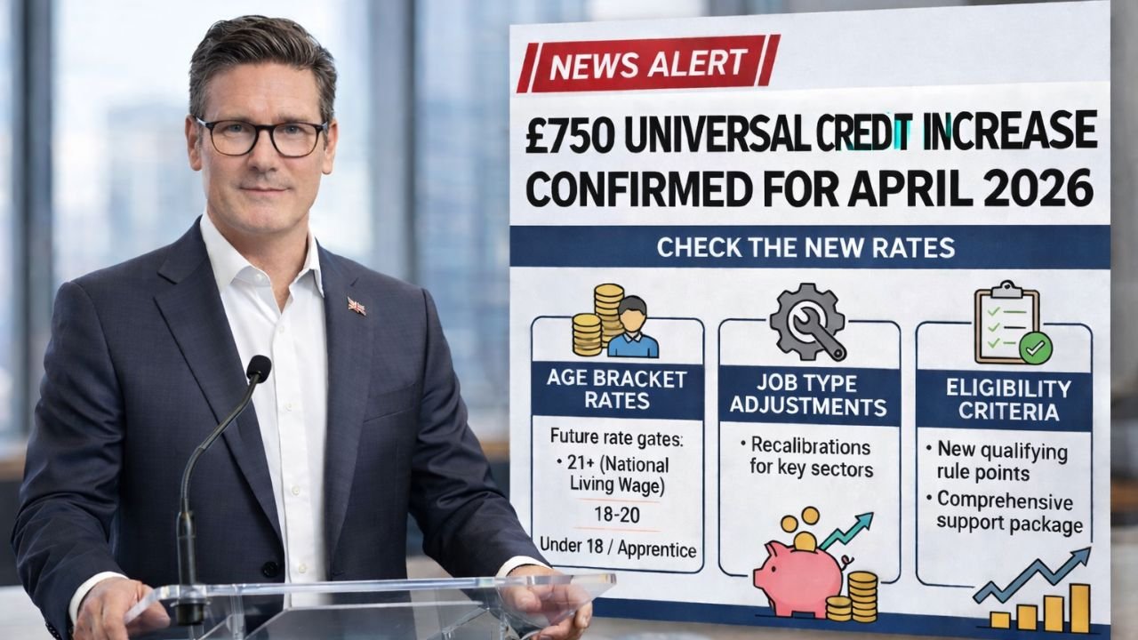 £750 Universal Credit Increase Confirmed for April 2026 – Check the New Rates