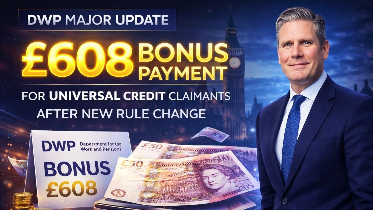 DWP Introduces £608 Bonus Payments for Universal Credit Claimants After Rule Change
