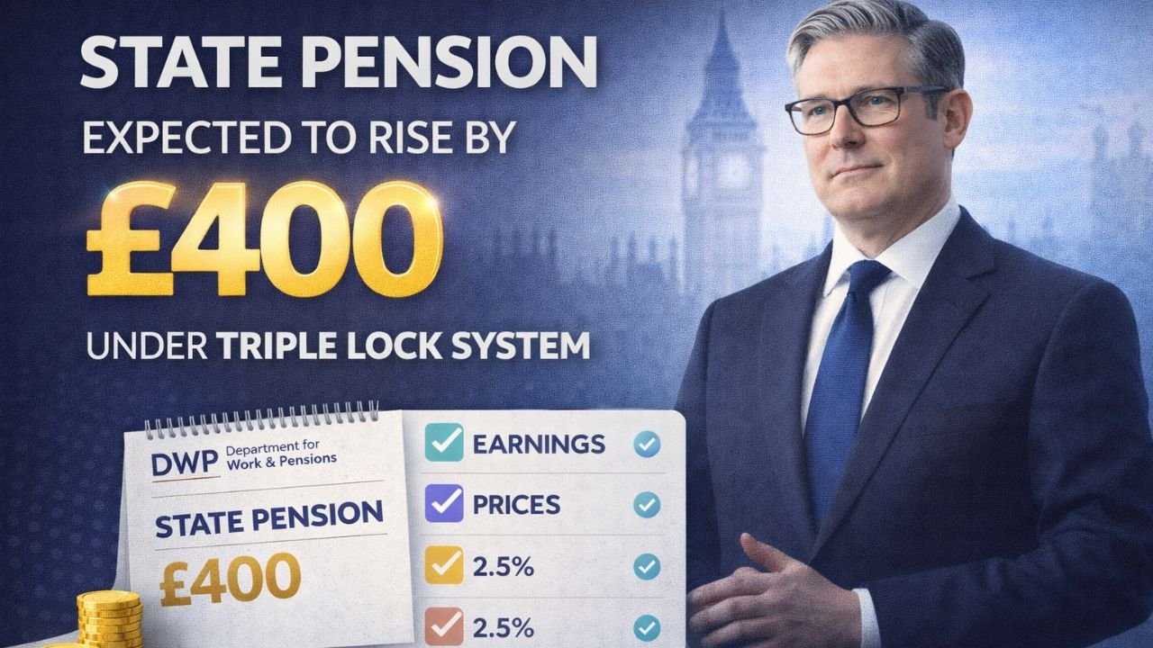 State Pension Expected to Rise by £400 Under Triple Lock System